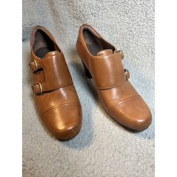 CLARKS Bendables Women's Double Monk Strap Ankle Boot Booties 10M - Picture 2 of 16